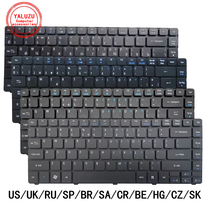 Laptop Accessories Acer - Clavier d'ordinateur portable US/UK/RU/SP/BR/SA/CR/BE/HG/CZ/SK pour ACER