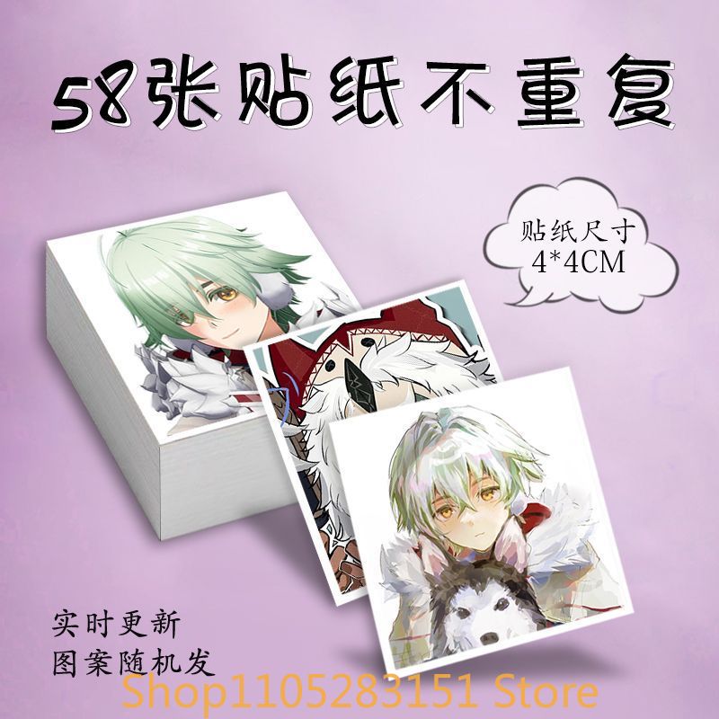 Laptop Accessories Cute - Autocollants d'anime Alyosha de Genshin Impact,