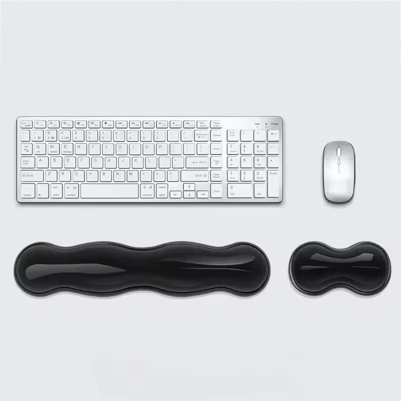 Wrist Rest Gel - Tapis de souris transparent avec support