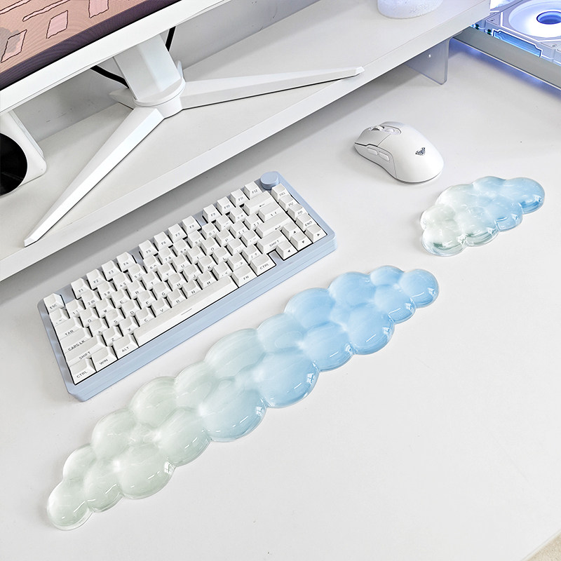 Wrist Rest Gel - Tapis de souris avec repose-poignet antidérapant