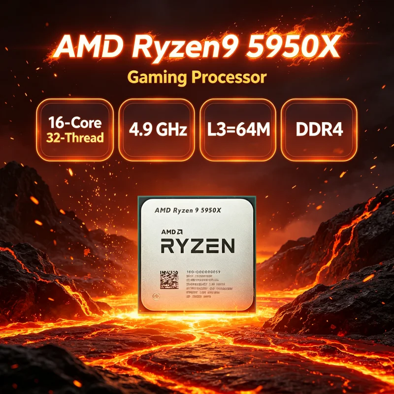 Amd Cpu Ryzen 9 - AMD Ryzen 9 5950X mais sans