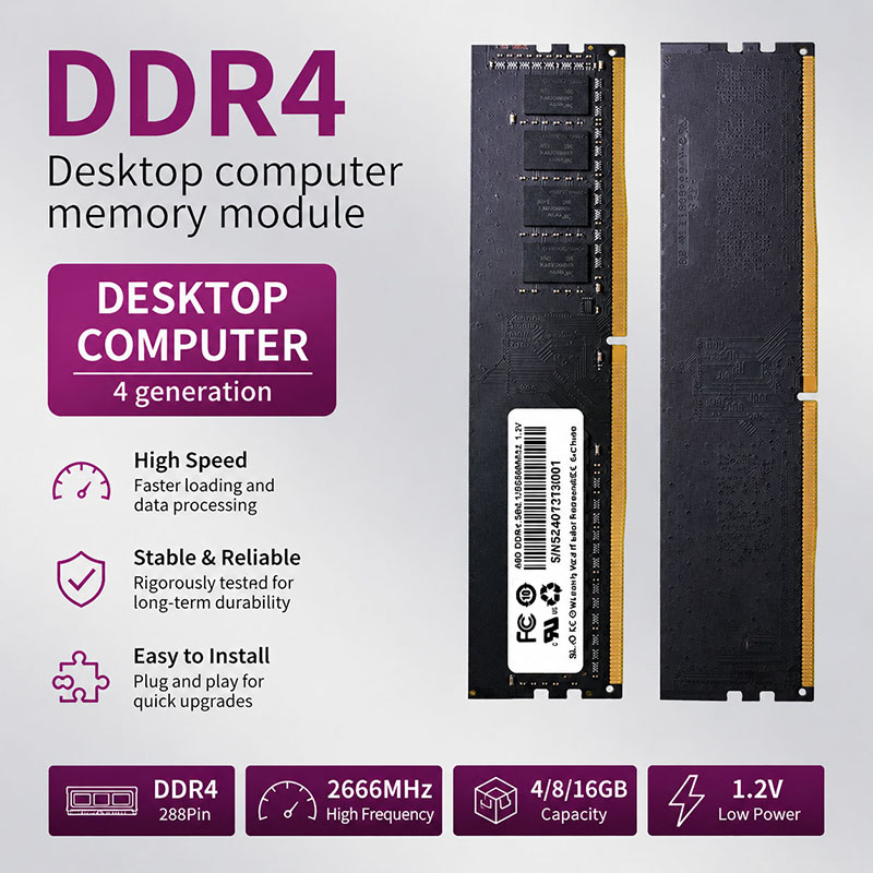 Mémoire RAM DDR4 4GB 8GB 16GB  - Memory Ram Upgrade avis et prix