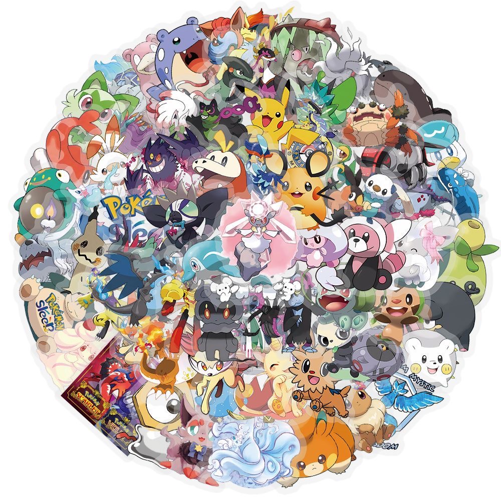 100 autocollants Pokémon migno - Laptop Accessories Cute avis et prix