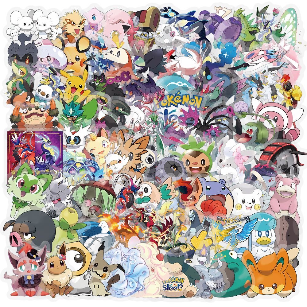 100 autocollants Pokémon migno - Laptop Accessories Cute avis et prix