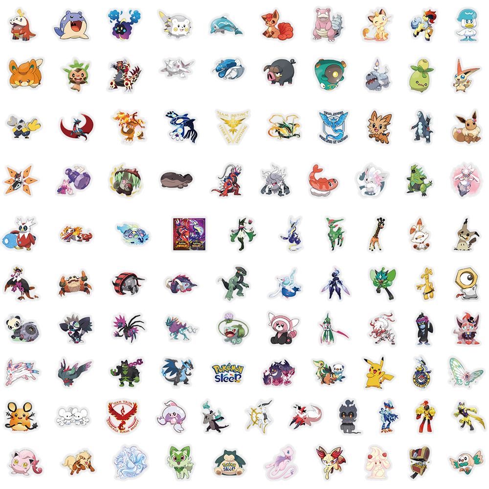 100 autocollants Pokémon migno - Laptop Accessories Cute avis et prix