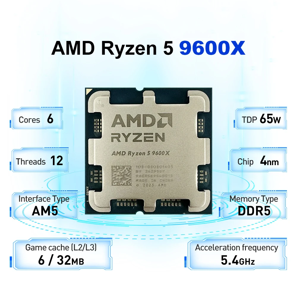AMD Ryzen 5 9600X L3 = 32M 5.4 - Amd Cpu Ryzen 9 avis et prix