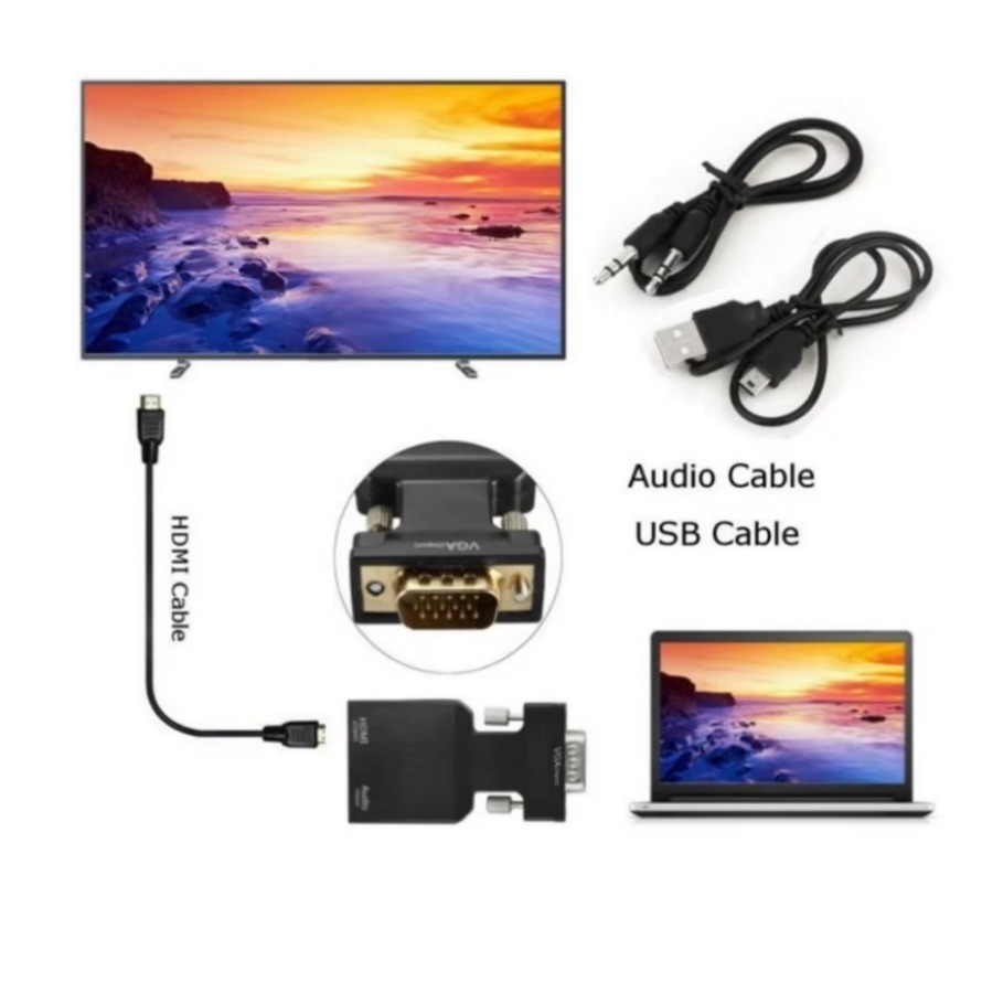 Convertisseur compatible VGA v - Hdmi Vga Adapter avis et prix