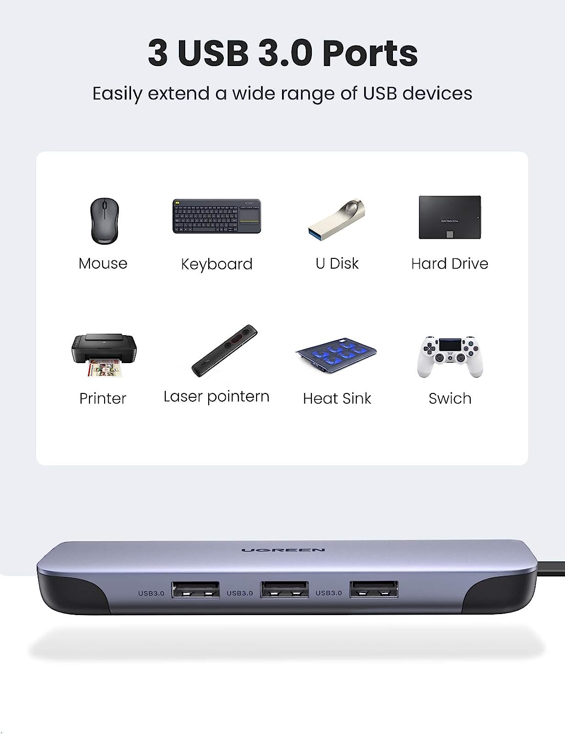 UGREEN USB C Hub 9 en 1 USB Ty - Hdmi Vga Adapter avis et prix