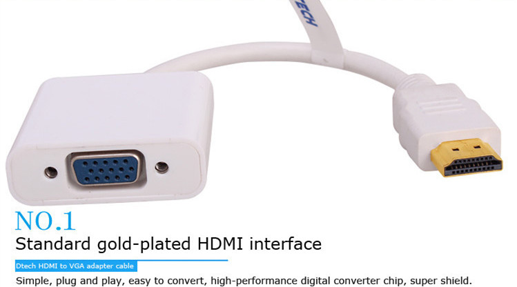 DTECH – adaptateur convertisse - Hdmi Vga Adapter avis et prix